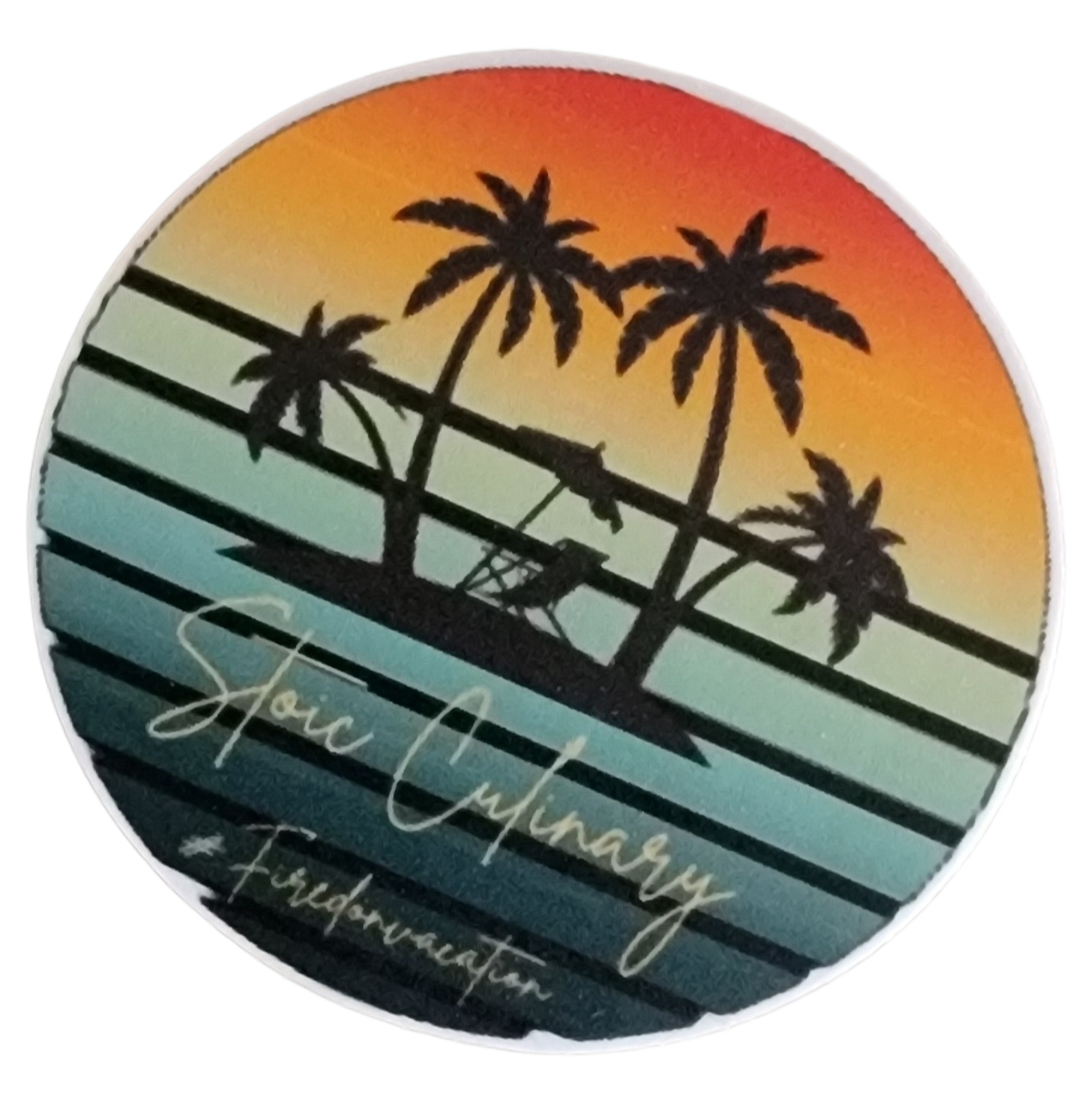 #FiredOnVacation Sticker 3"