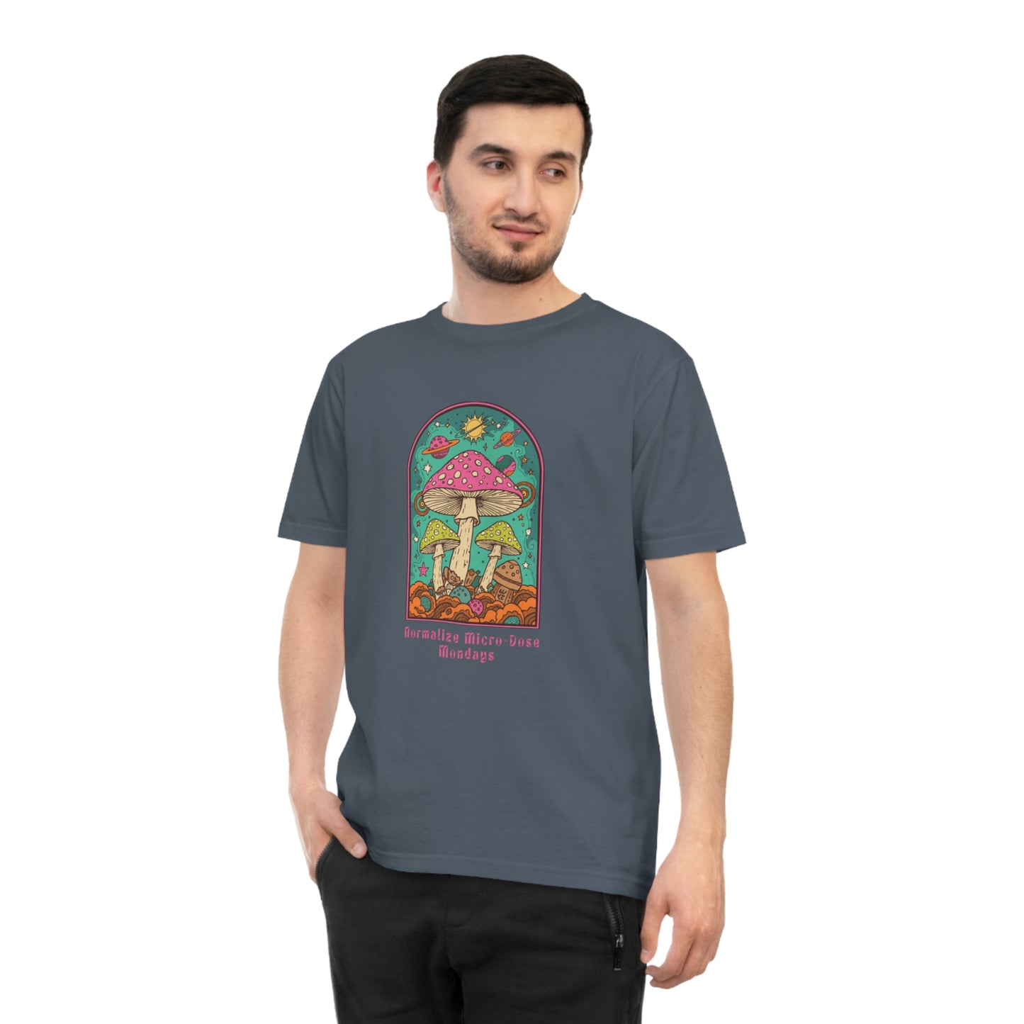Mushroom Garden T-Shirt — Retro Psychedelic Fungi Graphic Tee