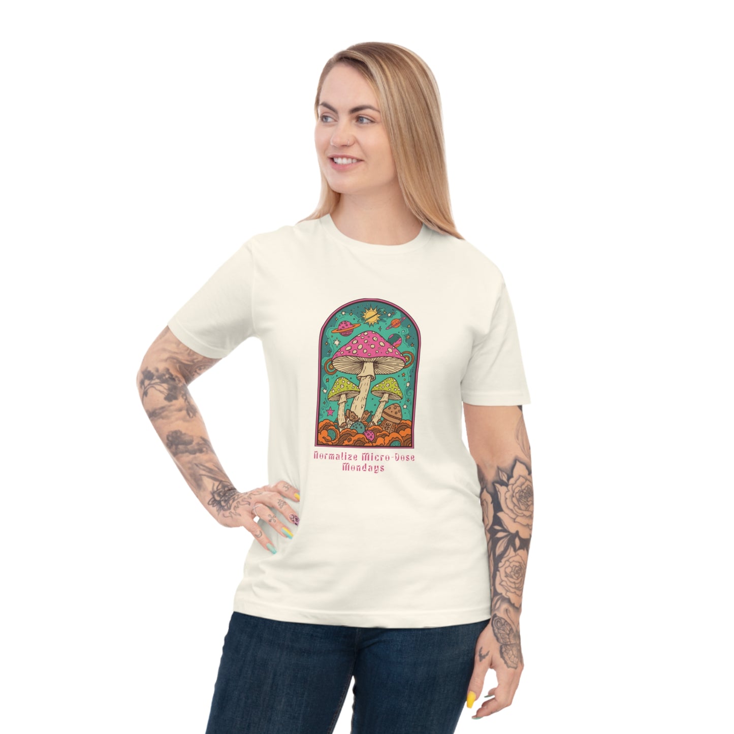 Mushroom Garden T-Shirt — Retro Psychedelic Fungi Graphic Tee