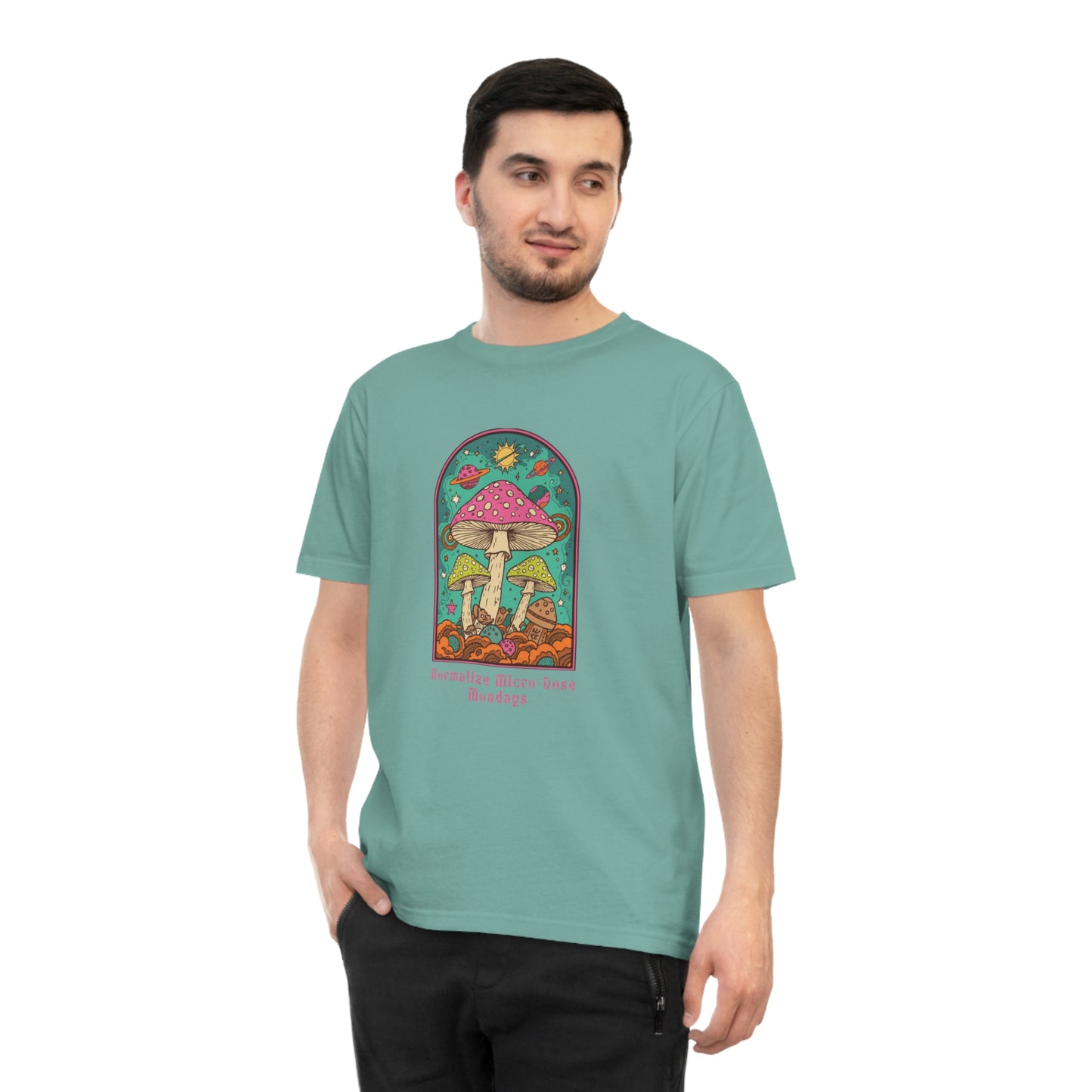 Mushroom Garden T-Shirt — Retro Psychedelic Fungi Graphic Tee