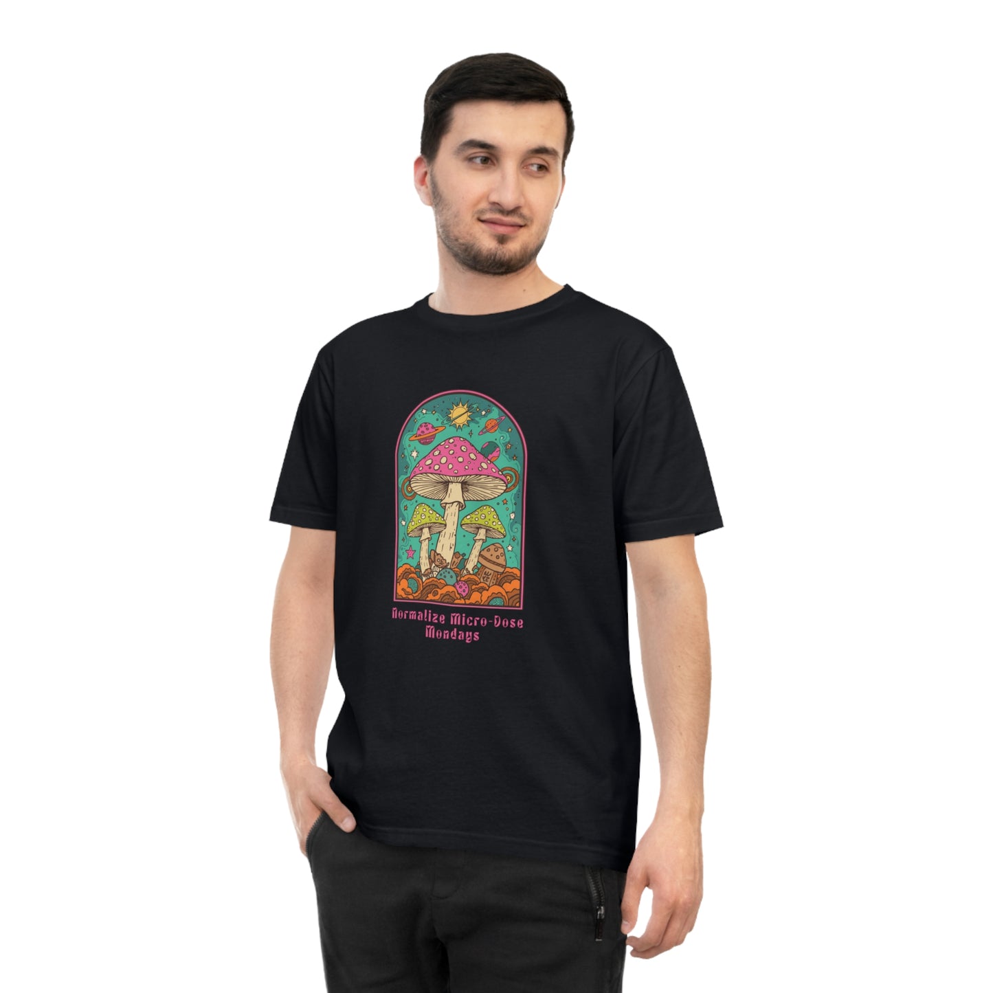 Mushroom Garden T-Shirt — Retro Psychedelic Fungi Graphic Tee