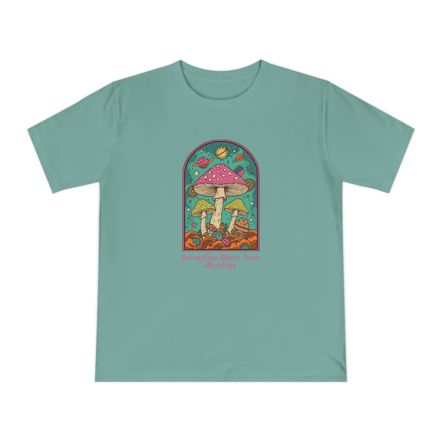 Mushroom Garden T-Shirt — Retro Psychedelic Fungi Graphic Tee
