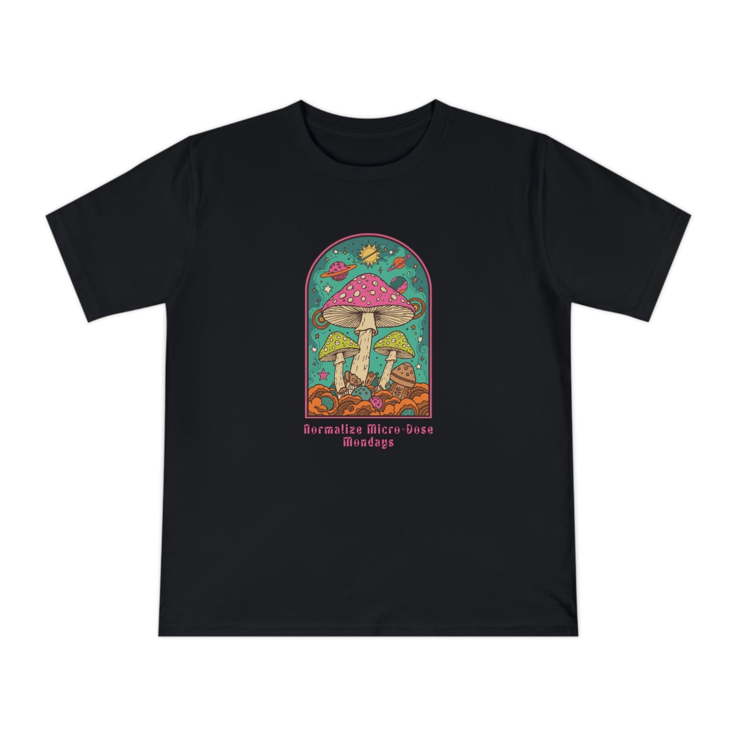 Mushroom Garden T-Shirt — Retro Psychedelic Fungi Graphic Tee