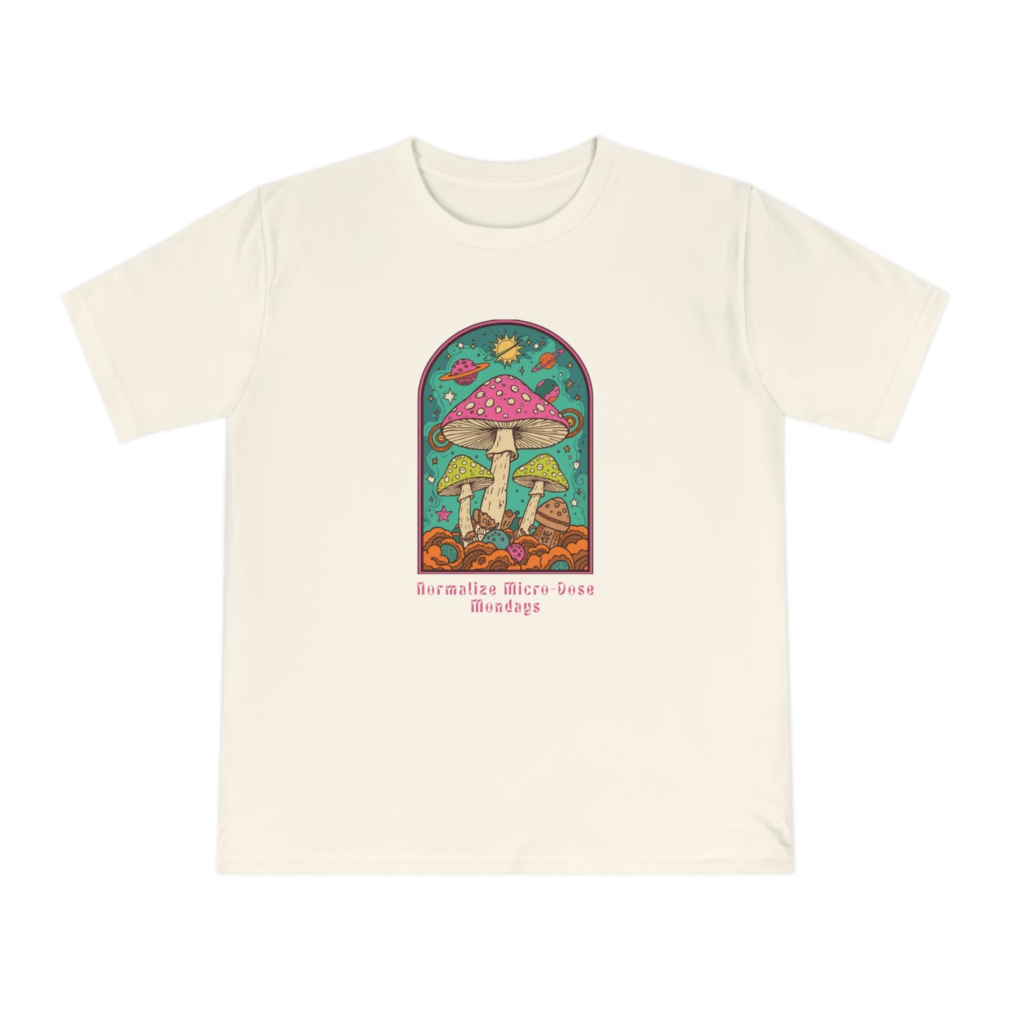 Mushroom Garden T-Shirt — Retro Psychedelic Fungi Graphic Tee