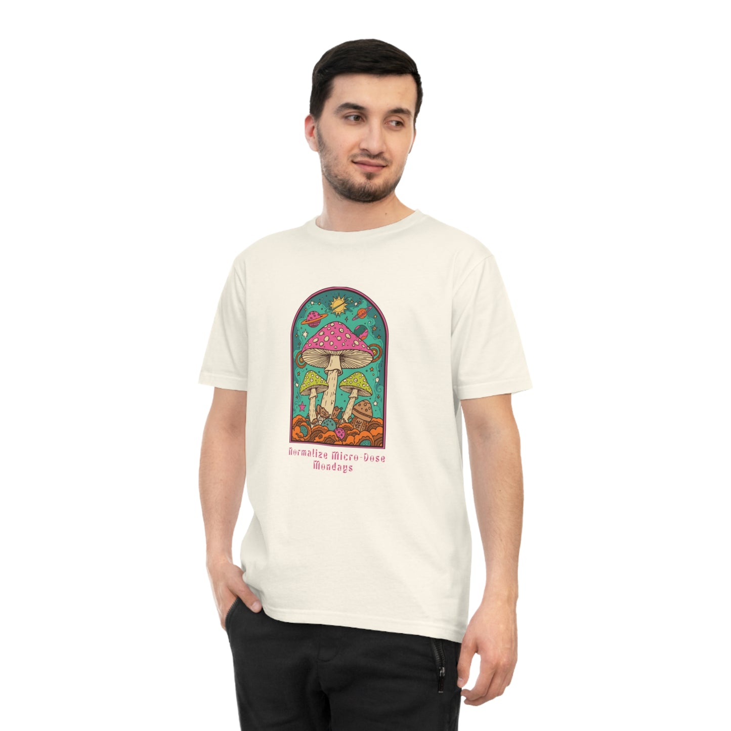 Mushroom Garden T-Shirt — Retro Psychedelic Fungi Graphic Tee